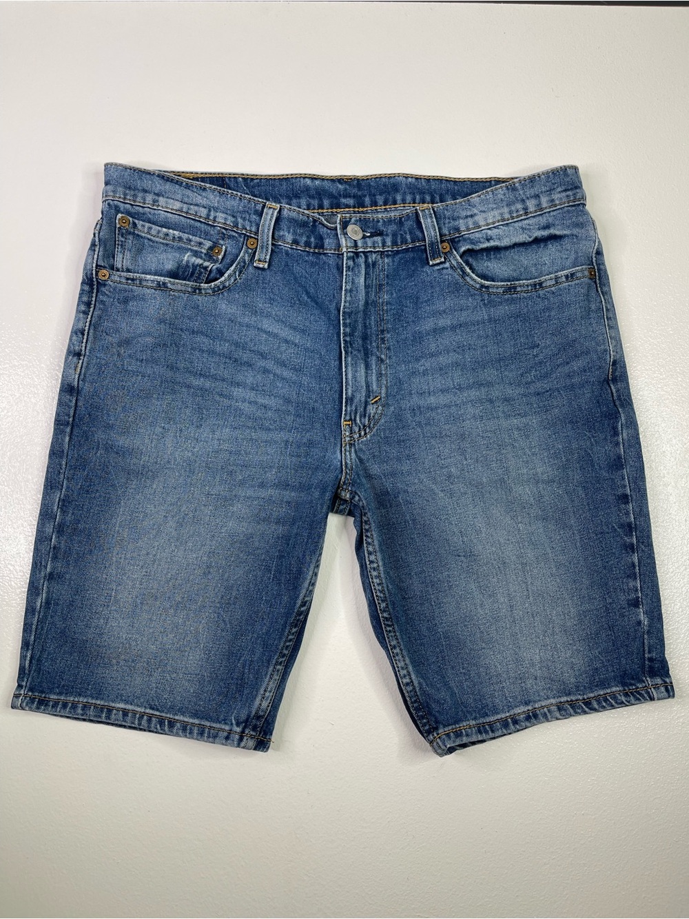 Levi's 511 Slim Fit Denim Shorts Medium Wash Stretch Men's Size W36